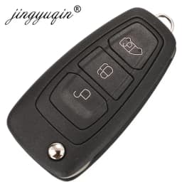 jingyuqin 5/10pcs Flip Remote Van Car Key Shell Case for Ford Transit Custom MK8 Cargo Tourneo Custom 2012+ Replacemnet
