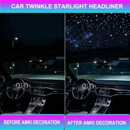 16W RGBW Twinkle Starry Sky Star Roof Fiber Optic Light Music Control LED Car Interior Ambient Atmosphere Light