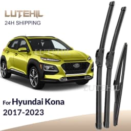 For Hyundai Kona 2017-2023 2018 2019 2020 2021 2022 Wiper Front & Rear Wiper Blades Windshield Windscreen Window 26"+16"+12"