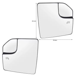 Wide Angle Heated Mirror Glass Side Door Rearview Wing Mirror Backing Plate For Ford F-150 F150 2015 2016 2017 2018 2019 2020