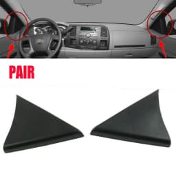 2pcs Car Side Interior Door Upper Trim Panel For SILVERADO AVALANCHE SIERRA 2007-2013 For TAHOE SUBURBAN For YUKON 2007-2014
