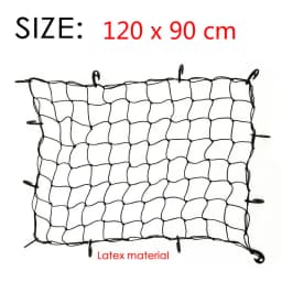 Universal Car Trunk Luggage Storage Cargo Organiser Nets 120x90cm Elastic Mesh Net with Hooks Auto Interior Accessories