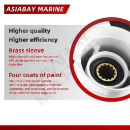 For Yamaha Outboard Propeller 11-3/4 x 10 , 40 50 60 HP , 3 Blade ,13 Spline , RH , White Aluminum Alloy Screw 663-45954-01