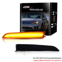 2pcs Car Front Side Marker Parking Lights Fender Corner LED Amber Fit for 2010-2012 Ford Fusion(aka Mendeo) Turn Signal Light