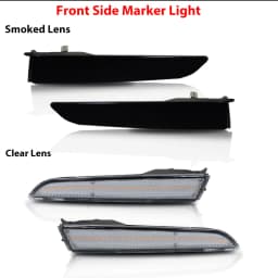 2pcs Car Front Side Marker Parking Lights Fender Corner LED Amber Fit for 2010-2012 Ford Fusion(aka Mendeo) Turn Signal Light