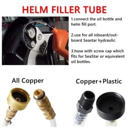 Bleed Kit Oil Filler Kit 2Pcs For Seastar Hydraulic Steering Systems Bridge Tube Hose Marine Boat Yacht Accessories Repair Tools