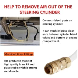 Bleed Kit Oil Filler Kit 2Pcs For Seastar Hydraulic Steering Systems Bridge Tube Hose Marine Boat Yacht Accessories Repair Tools