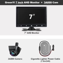 GreenYi 4.3/5/7 inch AHD IPS Monitor 1080P Night Vision Car Rear View Camera 170° Reverse Camera Night Vision Waterproof