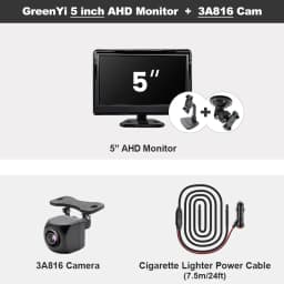 GreenYi 4.3/5/7 inch AHD IPS Monitor 1080P Night Vision Car Rear View Camera 170° Reverse Camera Night Vision Waterproof
