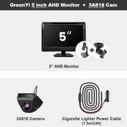 GreenYi 4.3/5/7 inch AHD IPS Monitor 1080P Night Vision Car Rear View Camera 170° Reverse Camera Night Vision Waterproof