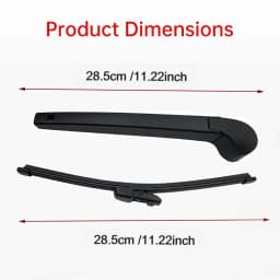 Rear Windscreen Wiper Arm & Blade Set 11" Inch for VW Golf Mk6 Hatchback 2009-2013