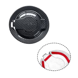 For Dodge Carbon Fiber Fuel Tank Cover Trim Gas Door Cap Protector For Dodge Challenger 2008-2023 Accessory