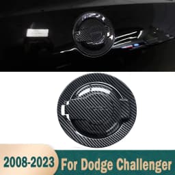 For Dodge Carbon Fiber Fuel Tank Cover Trim Gas Door Cap Protector For Dodge Challenger 2008-2023 Accessory