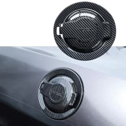 For Dodge Carbon Fiber Fuel Tank Cover Trim Gas Door Cap Protector For Dodge Challenger 2008-2023 Accessory