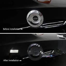 For Dodge Carbon Fiber Fuel Tank Cover Trim Gas Door Cap Protector For Dodge Challenger 2008-2023 Accessory