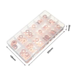 NEW Universal 150Pcs/Set Copper Diesel Injector Washer Seal Assortment Set Common Rail Injector Repair Kits