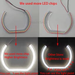 Switchback DTM Style Light LED Angel Eye Dual Color for BMW E36 3 Series with Euro headlights 1992-1998