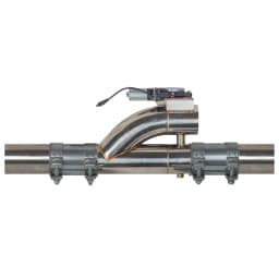 2" 2.25'' 2.5'' 3"  inch SS304 Double Valve Electric Exhaust Cut Out Valve with switch button and 2pcs Clamp Connector