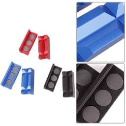 MUGE-Aluminum Magnetic Vise Jaw Protective Inserts Magnetized Line Separator Soft Jaw Insert For AN Fitting EM1043