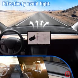 For Tesla Model 3 Dashboard Cover Model 3 Y 2017 2018 2019 2020 2021 2022 Sunshade Protector Non-slip Dash Mat Car Accessories
