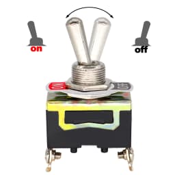 10pcs Rocker Toggle Switch 15A 250V ON/OFF SPST 2Pin Heavy Duty Car Boat With Waterproof Boot Cap Cover Light Lamp Accessories