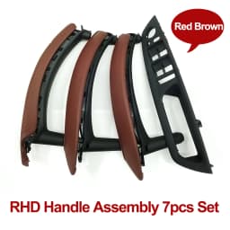 RHD Right Hand Driver Interior Door Armrest Leather Pull Handle Full Set For BMW X5 X6 E70 E71 E72 2007-2014