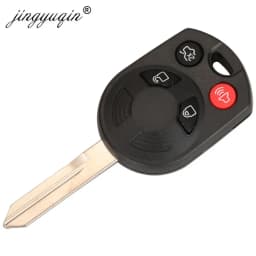 jingyuqin 10pcs 4BTN Remote Car Key Shell Fob Case For Ford Mercury Mariner Lilan Lincoln Navigator MKX MKZ Edge Fusion Mazda
