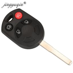 jingyuqin 10pcs 4BTN Remote Car Key Shell Fob Case For Ford Mercury Mariner Lilan Lincoln Navigator MKX MKZ Edge Fusion Mazda