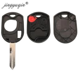 jingyuqin 10pcs 4BTN Remote Car Key Shell Fob Case For Ford Mercury Mariner Lilan Lincoln Navigator MKX MKZ Edge Fusion Mazda