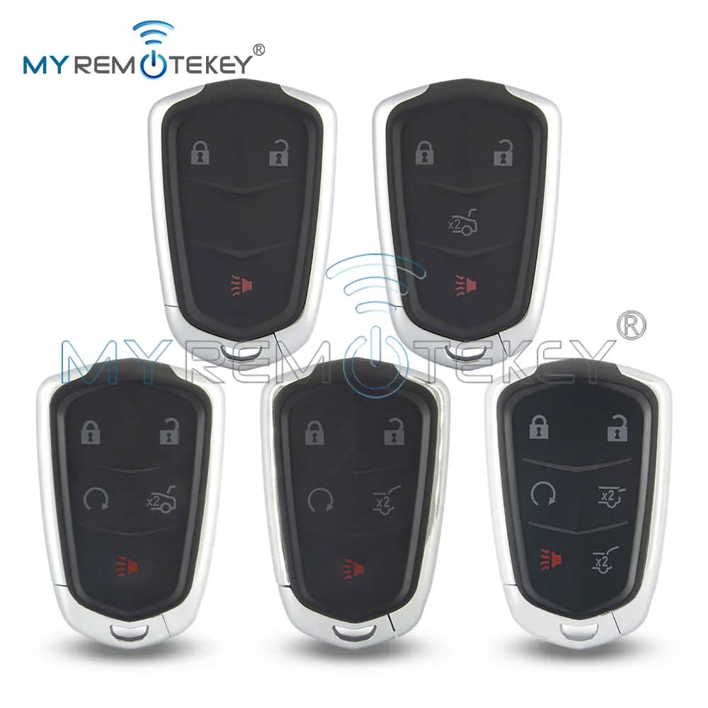 MYREMOTEKEY Smart Car Key Fob Shell Remote Case FCC HYQ2AB HYQ2EB for Cadillac Escalade ESV ATS CTS SRX XTS 3/4/5/6 Buttons