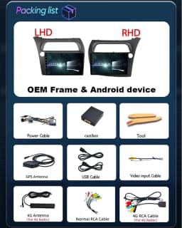 Car Radio Screen For Honda Civic Hatchback 2006-2011 Carplay Android Auto Player Multimedia 4G WIFI GPS Navigation 2Din Stereo