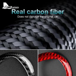 Real Hard Carbon Fiber Sticker For Fiat 500 Abarth 595 695 2008-2014 2015 2016 2017 2018 2019 2020 2021 2022 2023 Car Interior