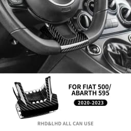 Real Hard Carbon Fiber Sticker For Fiat 500 Abarth 595 695 2008-2014 2015 2016 2017 2018 2019 2020 2021 2022 2023 Car Interior