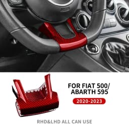 Real Hard Carbon Fiber Sticker For Fiat 500 Abarth 595 695 2008-2014 2015 2016 2017 2018 2019 2020 2021 2022 2023 Car Interior