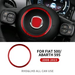 Real Hard Carbon Fiber Sticker For Fiat 500 Abarth 595 695 2008-2014 2015 2016 2017 2018 2019 2020 2021 2022 2023 Car Interior