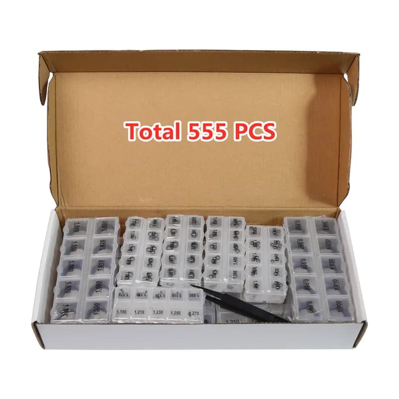 New!555PCS Common Rail Injector Repair Adjustment Washer Shims for Bo-sch for Den-so,B11,B12,B13,B14,B16,B22,B25,B26,B27.B31,B48