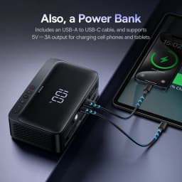Baseus 4 In 1 Jump Starter 600A Car Jump Starter Power Bank Multi-function Car Air Pump for Auto Battery Starting Tire Inflator