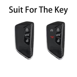 ICAR for Golf 8 Car Models Styling Key Case for VW Mk8 GTI GTD R ID3 ID4 2020 2022 2024 3 5 Button Key Cover Fob Holder Keychain