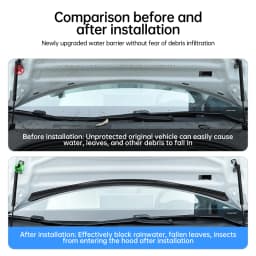 YZ Front Hood Dust Proof Seal Waterproof Strip For Tesla Model Y 3 Car Accessories Air inlet protective cover 2018-2023