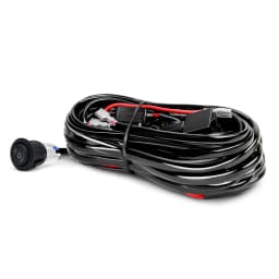 LED Light Bar Wiring Harness Kit, 480W 2 Leads 18 AWG LED Wiring Harness with 12V 40A Relay and Waterproof Control Switch