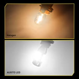 AUXITO 2Pcs W16W T15 LED Reverse Light 6500K White Canbus No Error Bulbs 2000LM 921 912 Backup Bulb Car Reversing Lamp with Fan