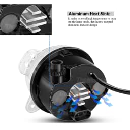 2 X Car Right + Left No Error LED Fog Light 9006 Angel Eye DRL Daytime Running Lamp For VW Volkswagen Transporter T5 2003-2009