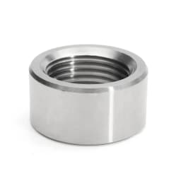 10X 304 M18 X 1.5 Stainless Steel Weld Bung Nut O2 Oxygen Sensor Thread Weld‑On Nut For Car Exhaust Muffler Pipe Replacement
