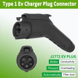 Portable EV Charger Plug SAE J1772 Connector Type 1 16A 32A 40A 50A for USA Electric Car Vehicle Charging Station EVSE Wallbox