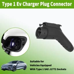 Portable EV Charger Plug SAE J1772 Connector Type 1 16A 32A 40A 50A for USA Electric Car Vehicle Charging Station EVSE Wallbox