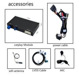 Wireless Carplay Android Auto Lossless Installation Interface For Audi A3 A4 A5 Q2 Q5L Q7 2014-2018 Rear Camera Car Play Module