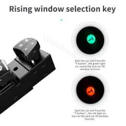 LED Power Window Switch Master Glass Lifter Closer Button For Nissan X-Trail T32 Juke Qashqai J11 Rogue 2018 Kicks P15