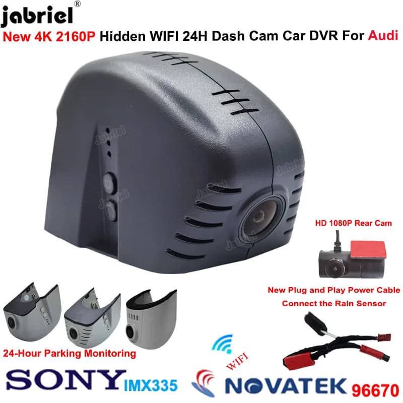 4K Dash Cam for Audi q7 q5 q3 q2 q8 rs5 rs3 rs7 rs6 Car DVR Camera for audi a6 c7 a4 b8 b9 a3 8v 8p a5 a7 tt s3 8v s5 b9 s4 b8