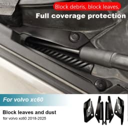 For Volvo S90 V90 XC60 2018-2026 Anti-Leaf Debris Blocking Wiper Drain Slot Modified Car Supplies 2025 2023 2022 2021 2020 2019