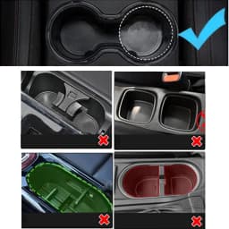 Car Cup Holder Expander Tray with Detachable Car Cup Holder Tray, Car Food Trays for Eating &Cup Holder Tray Table for Car